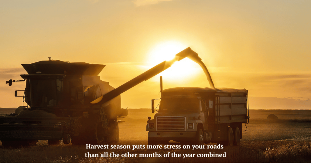 are your gravel roads stabilized for harvest?